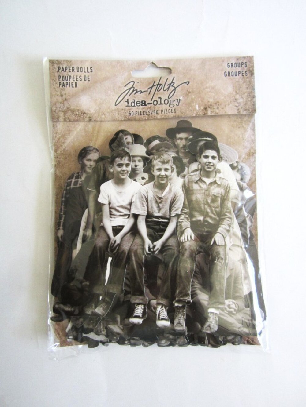Tim Holtz Idea-ology 50 Pieces Groups Paper Dolls Junk Journals DIY Crafts